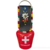 Cloche vache decoration rouge croix suisse