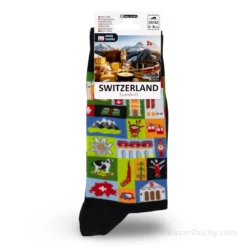 Chaussettes motifs suisses