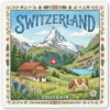 Autocollant - Suisse - Switzerland - Paysage montagne