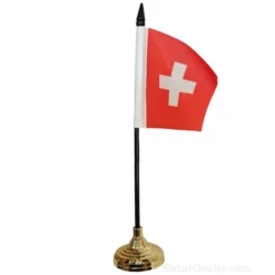 Drapeau suisse sur pied - Table