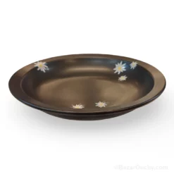 Plat edelweiss céramique - Side
