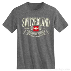 Tshirt Croix suisse gris