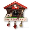 Magnet aimant coucou Switzerland - 3 breloques