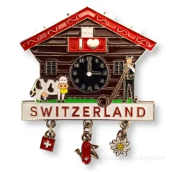 Magnet aimant coucou Switzerland - 3 breloques