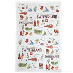 Torchon de cuisine - Linge avec motif suisse sympa