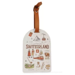 Etiquette bagage motifs suisse