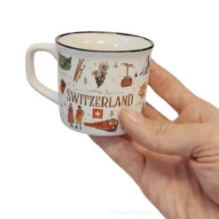 Petite tasse à café motifs suisse